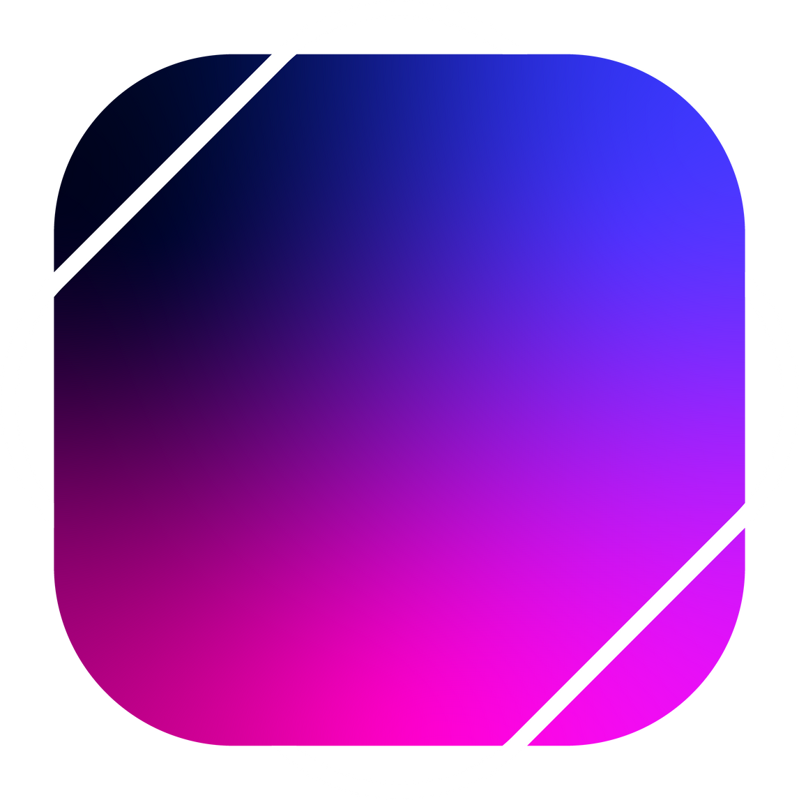 gradient square banner